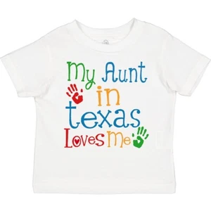 Inktastic My Aunt In Texas Loves Me Toddler T-Shirt From Auntie Girls Boys Child - Picture 1 of 10