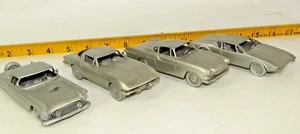 Danbury Mint pewter cars. Four sportscars various models. - Picture 1 of 24