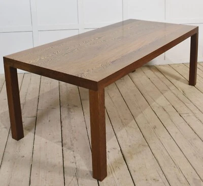 Rectangular Oak Dining Table | Solid Top & Sturdy Form - Image 1 of 4