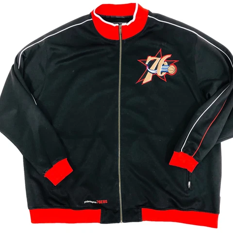 Vintage nba Fusion Jacket Philadelphia 76ers Philly Sixers Sz 3XL Cover
