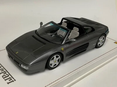 1/18 GT Spirit Ferrari 348 GTS gris araña de 1993 GT332 base de cuero AB105 Foto 1 de 4