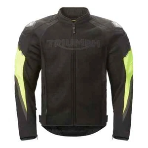 GENUINE TRIUMPH TRIPLE MESH SUMMER MENS MOTORCYCLE JACKET MTES24000 - Picture 1 of 8
