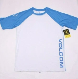 Volcom Colorblock Short Sleeve Anti-UV 50+ Thrashguard, Big Youth Size L - Picture 1 of 2