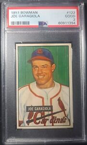 1951 Bowman #122 Joe Garagiola PSA 2 VG-EX St. Louis Cardinals