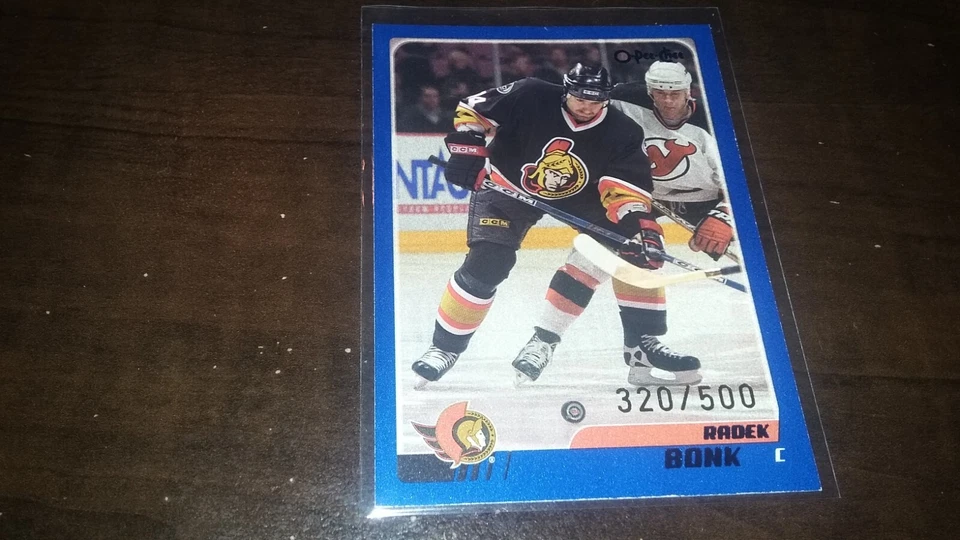 2003-04 Topps OPC O-Pee-Chee Blue Parallel RADEK BONK #96 SP 320/500 - Image 1 of 1