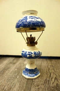 Lamp Oil With Un Globe Mounted On One Structure Brass Shape Round - Picture 1 of 9