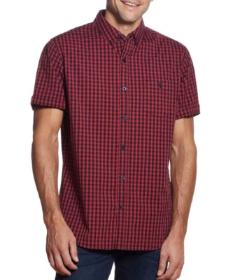 Weatherproof Short Sleeve Woven Shirt Comfort Stretch Mens XXL Red New with tags - Image 1 of 4