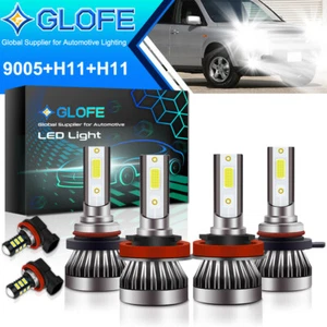 For Honda Pilot 2006-2018 6x 9005 H11 LED Headlight + H11 Fog Light Bulbs MINI - Picture 1 of 8