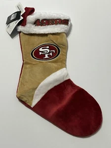 NFL San Francisco 49ers Logo Holiday Christmas Stocking Officially Licensed - Picture 1 of 6