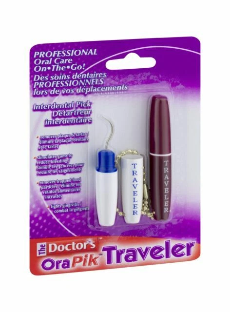 The Doctor's OraPik Traveler Interdental Floss Pick - Multicolor