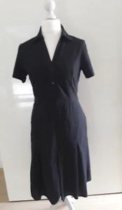 Montego schwarzes Hemdblusenkleid Gr. M 38 - Bild 1 von 5