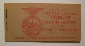 1943 AIRMAIL BKC3 6c (4 X C25a) BA3 IIb MNH mint booklet TYPICAL Furman $27.50 - Picture 1 of 4