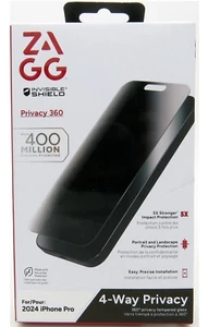 ZAGG Invisible Shield Privacy 360 Protect Protecteur d'écran pour iPhone 16 Pro - Photo 1 sur 2
