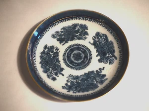 Antique Chinese Export 19c (Qing Dynasty) Blue Fitzhugh Porcelain Low Dish 8.5" - Picture 1 of 5