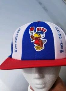 Vintage 1984 Los Angeles Olympic Games Hat Cap Golf Trucker New USA Eagle - Picture 1 of 4