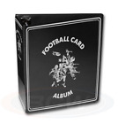 Relieur d'album de carte de football noire BCW 3 pouces neuf, anneau D robuste
