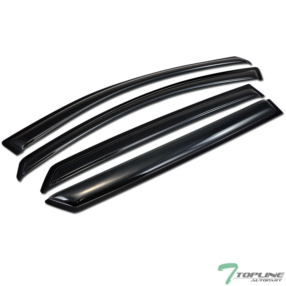 Topline For 2007-2012 Kia Rondo Sun Rain Guard Vent Shade Window Visor Deflector Foto 1 de 4