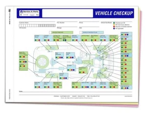 500 Chrysler Multi-Point Inspection Form # 7293 / 8.5" x 11.75" / 3 Part - Picture 1 of 1