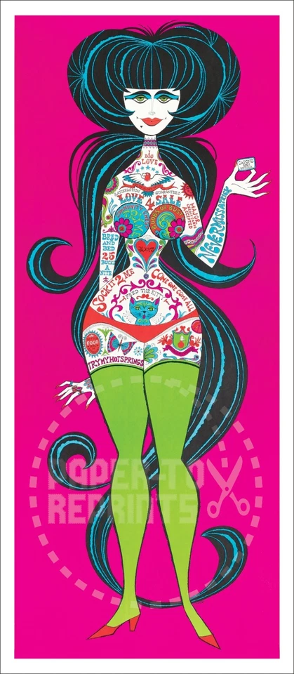 KITTY GALORE - PÓSTER ROLLY CRUMP - REIMPRESIÓN VINTAGE Foto 1 de 1