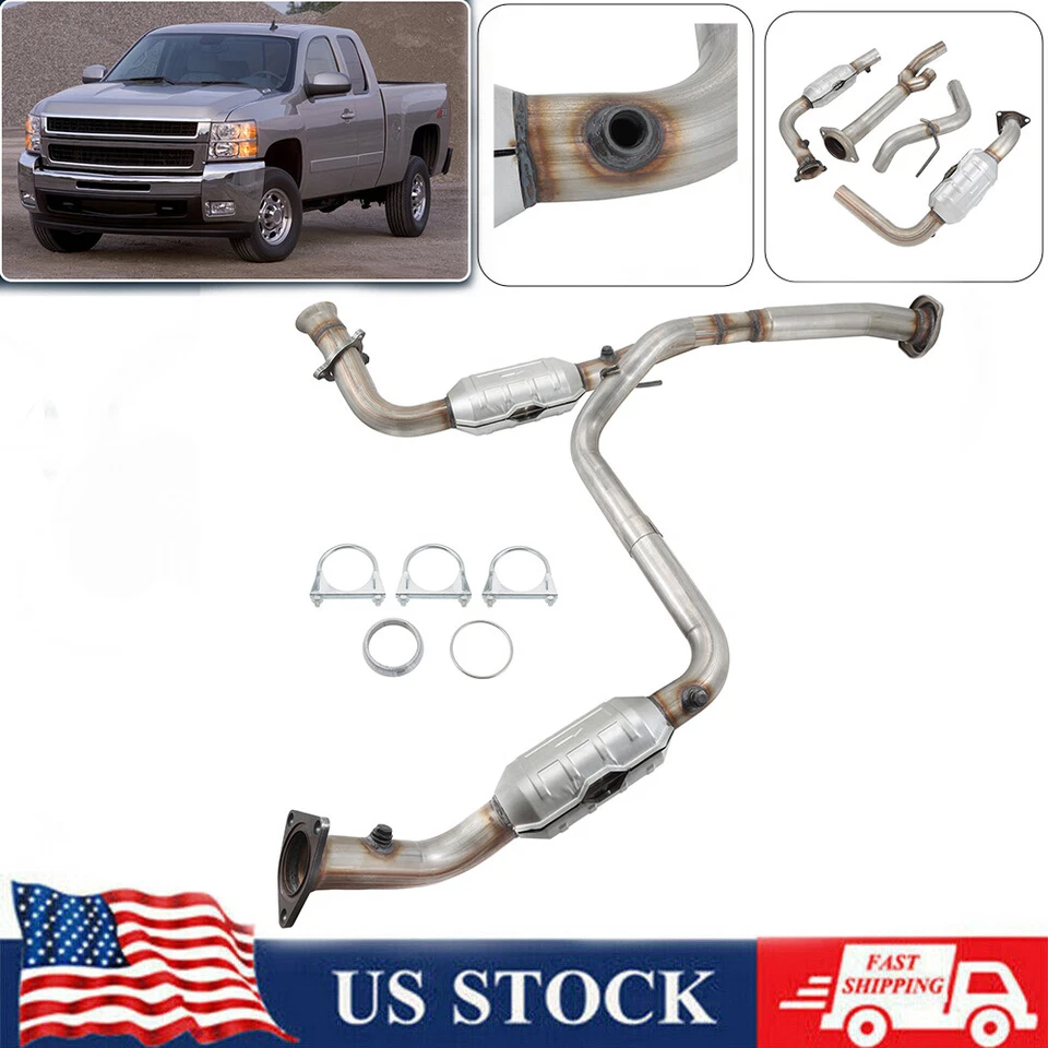 Catalytic Converter Set For GMC Sierra 2500 HD 3500 HD 2007 2008 2009 2010 6.0L Foto 1 de 4