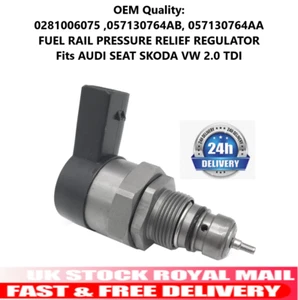 Fuel Rail Pressure Relief Regulator Fits AUDI SEAT SKODA VW 2.0 TDI  UK STOCK - Picture 1 of 8