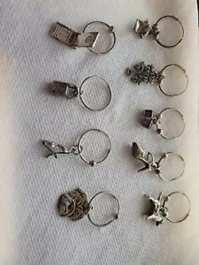 Sterling Silver wine glass charms - Picture 1 of 1