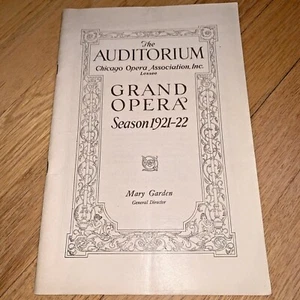 1921-1922 CHICAGO CIVIC OPERA COMPANY Grand Opera Program - LA BOHEME - Picture 1 of 12