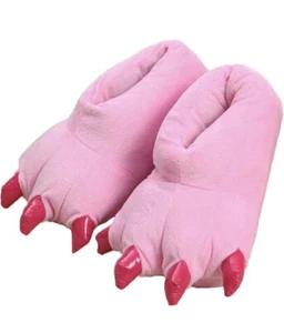 Unisex Paw Shoes plush Dinosaur Claw Slippers - Picture 1 of 3