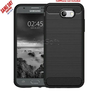 Carbon Fiber Soft Armor Case Cover For Samsung Galaxy J3 Emerge/Prime/Luna Pro - Picture 1 of 4