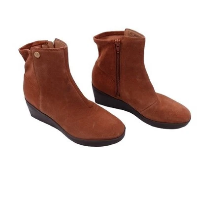NUEVA Bota Corta Vionic Skylar Para Mujer 9 Ancha Cómoda Cuña Marrón Talla 9 Foto 1 de 4