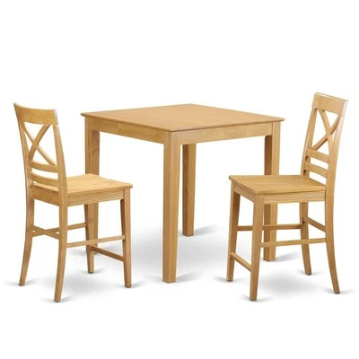 3  Pc  counter  height  Table  and  chair  set-pub  Table  and  2  counter ... - Image 1 of 4