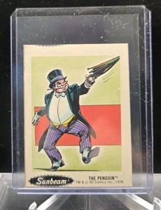 Vintage Sunbeam DC Comics Sticker 1978. The Penguin - Picture 1 of 2