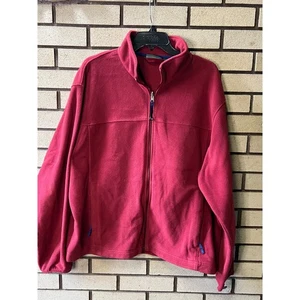 Vintage LL Bean Herren Fleecejacke Burnt Red Full Zip XL REG warm Freizeit Oberbekleidung - Bild 1 von 5