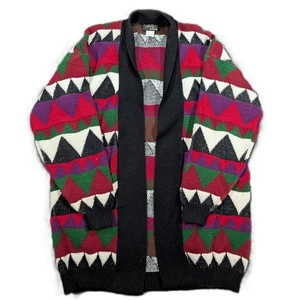 Cárdigan Jacquelyn By Browne 2XL Vintage Corazones Frente Abierto - Leer - Imagen 1 de 7