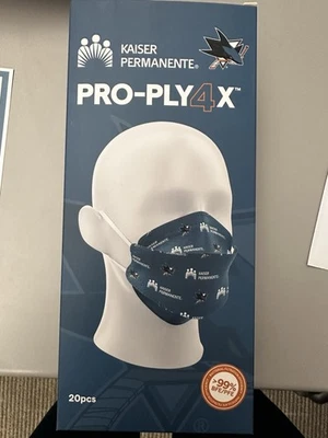 San Jose sharks themed face masks - Image 1 of 2