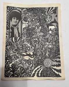 Very Rare Donovan Handbill Print From 1970 Signed & Titled By Artist. - Picture 1 of 6