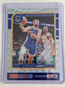 2024-25 Panini NBA HOOPS Premium Stephen Curry Silver Wave Prizm /99 Warriors - Bild 1 von 2