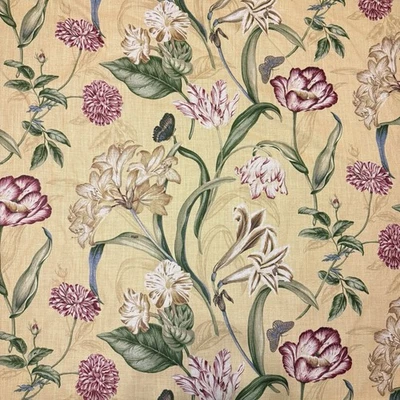 Fabric By The Yard Upholstery Drapery Tapestry Williamsburg Colonial by Waverly - Image 1 of 4