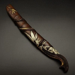 Vintage Japanisches Bronze Kurzschwert Katana Saya Scheide Samurai aus Japan - Bild 1 von 24
