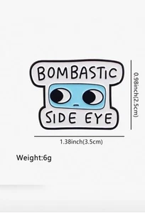 1 Stück Bombastische Side Eye Emaille Anstecknadel Brosche Unisex Mode Trendy Accessoires - Bild 1 von 1