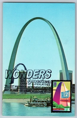 #4044 Wonders of America Gateway Arch Maxi Card w/Pictorial Cancel - Image 1 of 2
