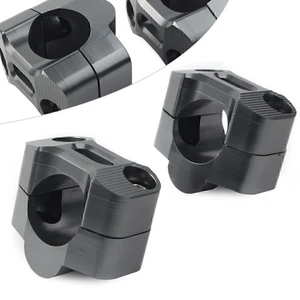 Abrazaderas de manillar Barra de montaje Elevadores Adaptador 7/8''-1 1/8'' Dirt Bike ATV Titanio - Imagen 1 de 6