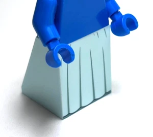 Lego - Minifigur Beine - Rock / Kleid, hellblau / türkis - Bild 1 von 2