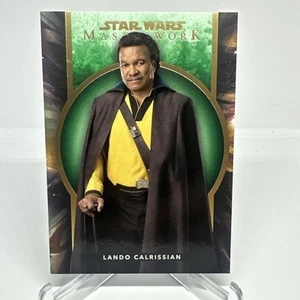 2022 Topps Star Wars Masterwork #20 Lando Calrissian Green Parallel 72/99 - Picture 1 of 3