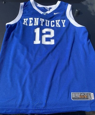 Camiseta deportiva de baloncesto Kentucky Wildcats para hombre grande azul 2010 Nike Elite #12 Foto 1 de 4