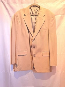 Oscar de la Renta Suede Suit Jacket Sz XL - Picture 1 of 5
