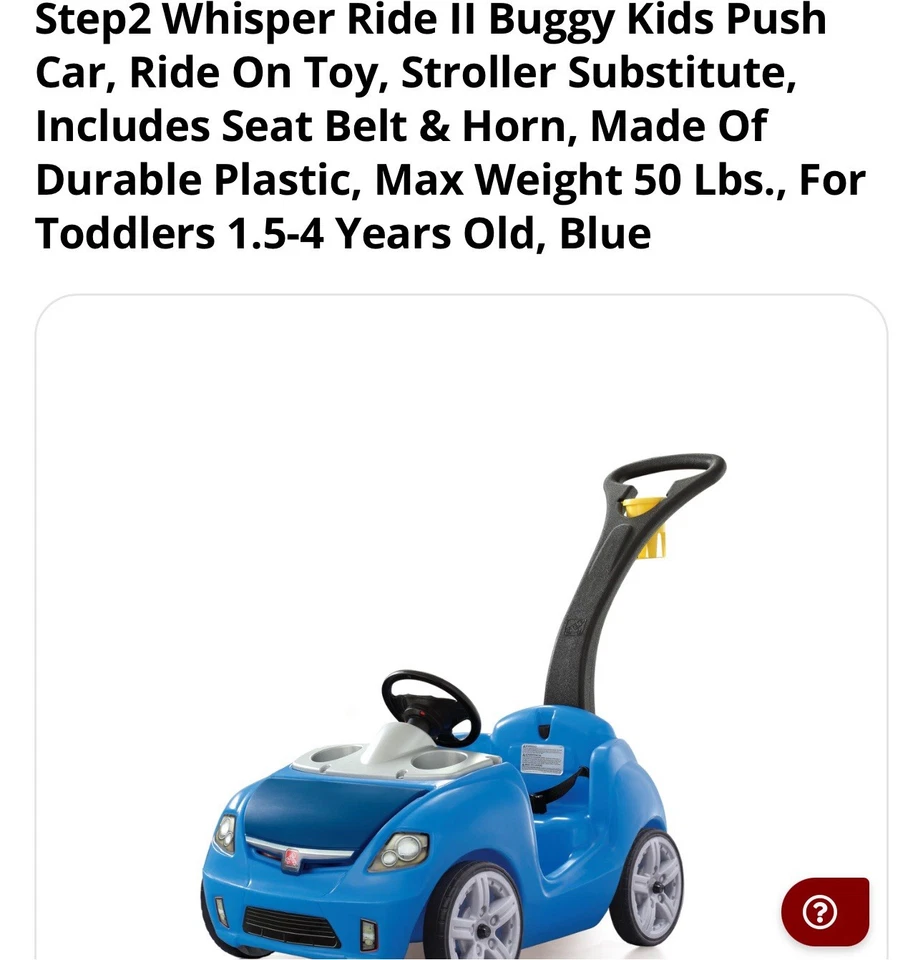 Buggy Step2 Whisper Ride II azul 823000 Foto 1 de 1