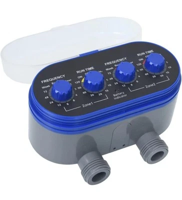 Water Timer Automatic Electronic Garden Two Outlet irrigation Controller System - Image 1 of 4
