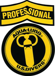 New 8 inch Professional Aqua Lung US Divers decal sticker! - Picture 1 of 1