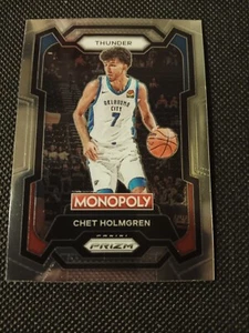 Tarjeta de la NBA Chet Holmgren Panini Prizm Monopoly 2023 #62 Okc Thunder Gonzaga - Imagen 1 de 2